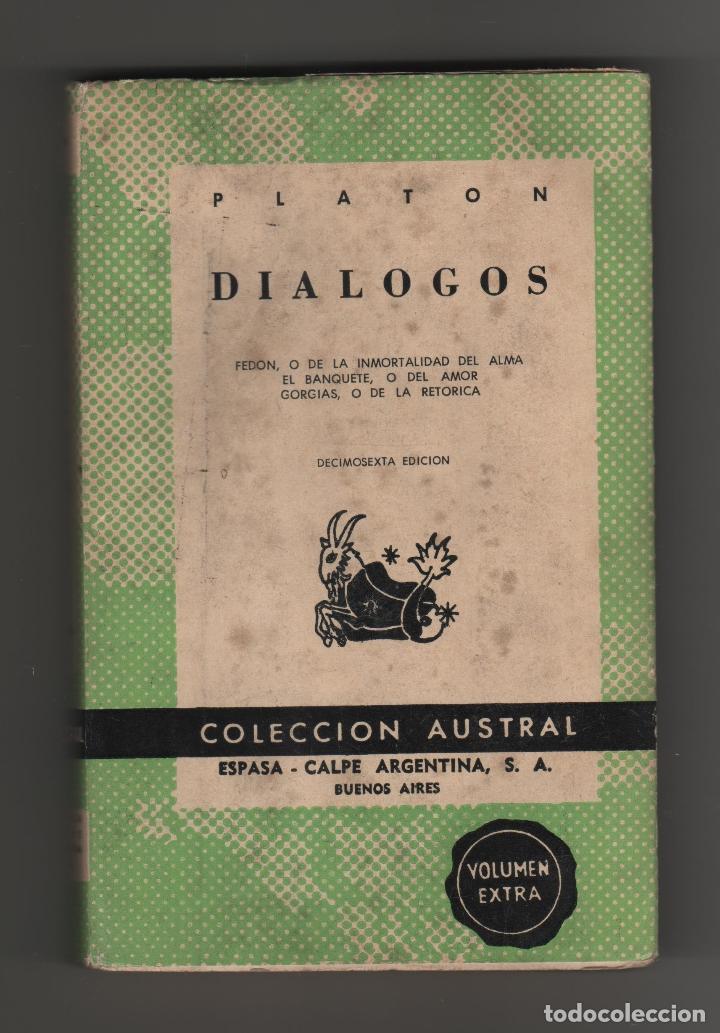 Libros de segunda mano: PLATON DIALOGOS. COLECCI&Oacute;N AUSTRAL - Foto 1