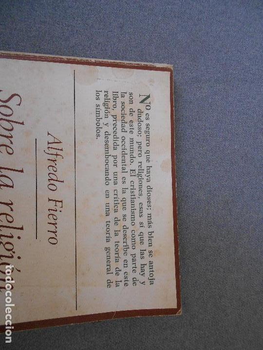 Libros de segunda mano: SOBRE LA RELIGION. DESCRIPCION Y TEORIA. - Foto 3