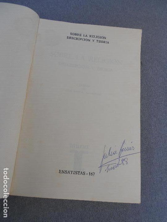 Libros de segunda mano: SOBRE LA RELIGION. DESCRIPCION Y TEORIA. - Foto 4