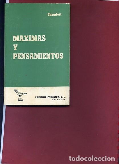 Libros de segunda mano: CHAMFORT,, MAXIMAS Y PENSAMIENTOS , Prometeo oferta solo hoy