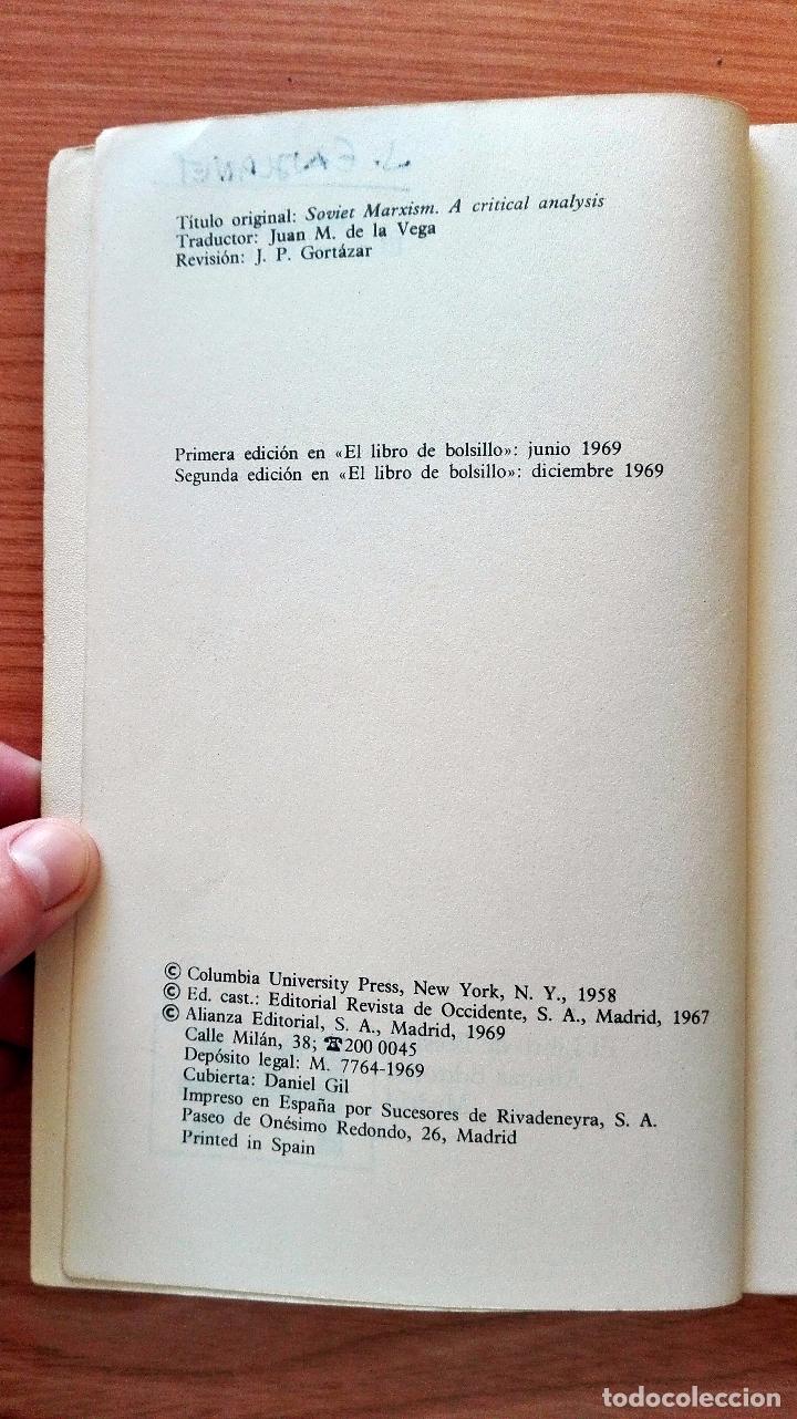 Libros de segunda mano: EL MARXISMO SOVI&Eacute;TICO. HERBERT MARCUSE. 1969 - Foto 2