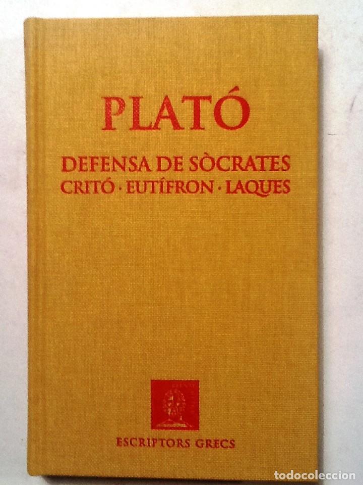 Libros de segunda mano: DEFENSA DE SOCRATES CRITO EUTIFRON LAQUES. PLATO ESCRIPTORS GRECS - Foto 1