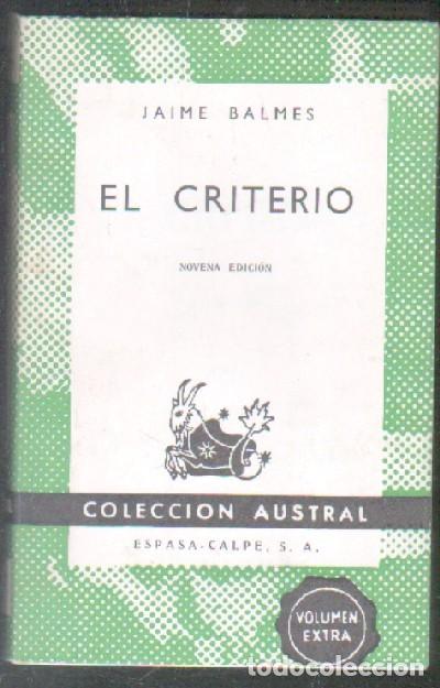 Libros de segunda mano: EL CRITERIO.   A-AUSV-808 - Foto 1