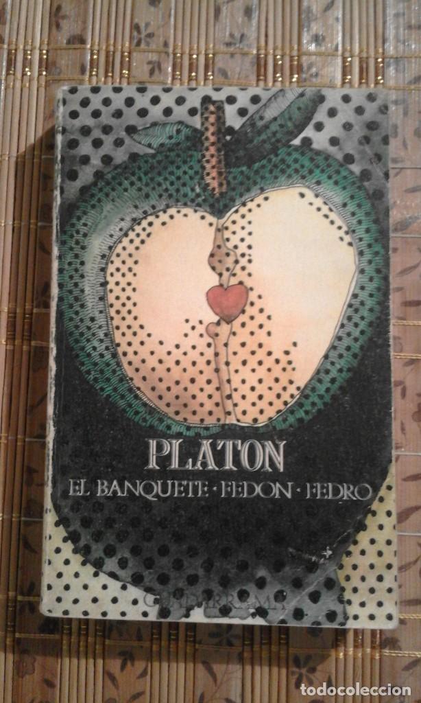 Libros de segunda mano: El banquete / Fed&oacute;n / Fedro - Plat&oacute;n - Foto 1