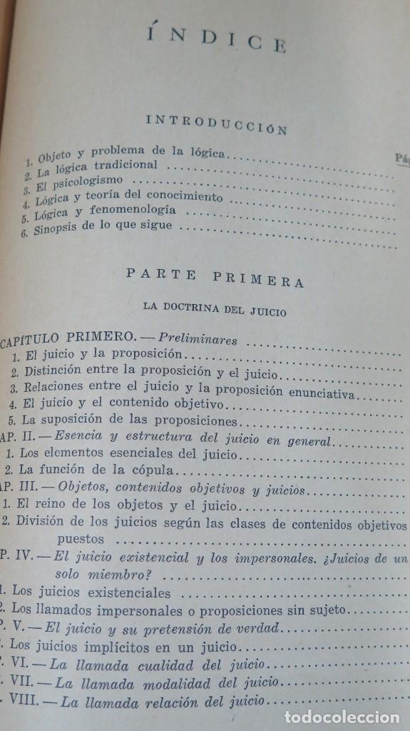 Libros de segunda mano: LOGICA. A. PF&Auml;NDER. ED. BUENOS AIRES - Foto 3