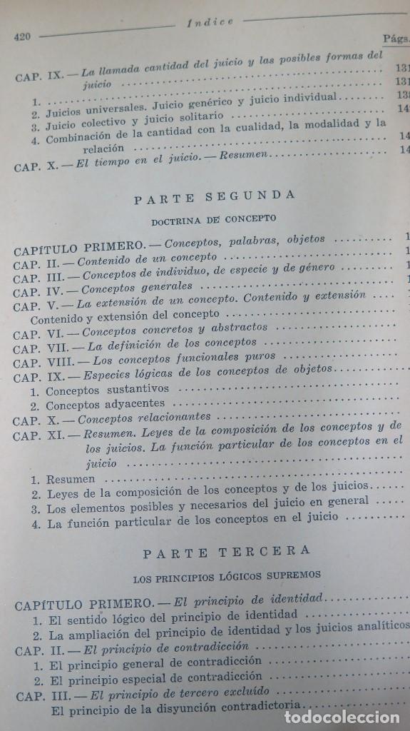 Libros de segunda mano: LOGICA. A. PF&Auml;NDER. ED. BUENOS AIRES - Foto 4