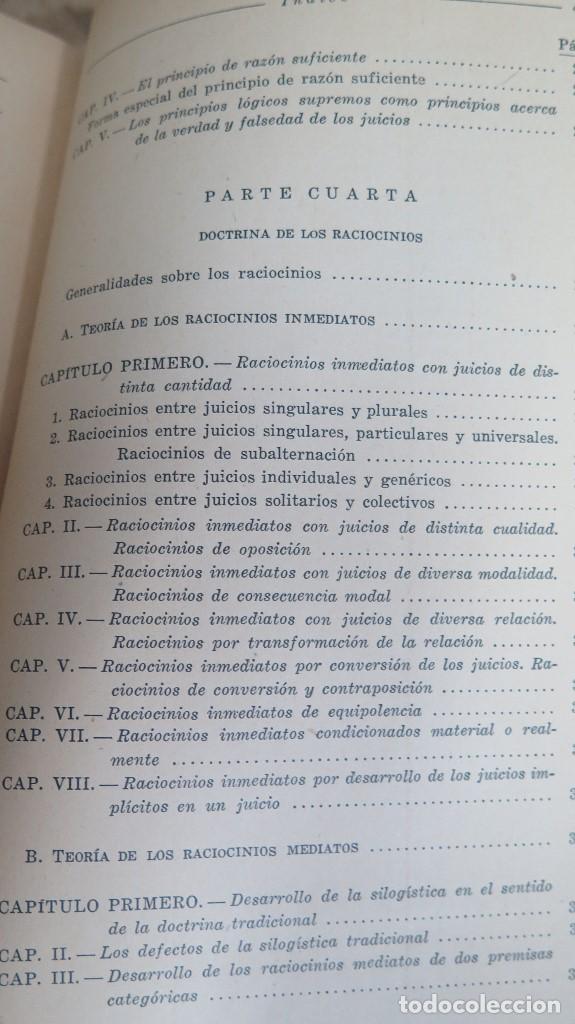 Libros de segunda mano: LOGICA. A. PF&Auml;NDER. ED. BUENOS AIRES - Foto 5