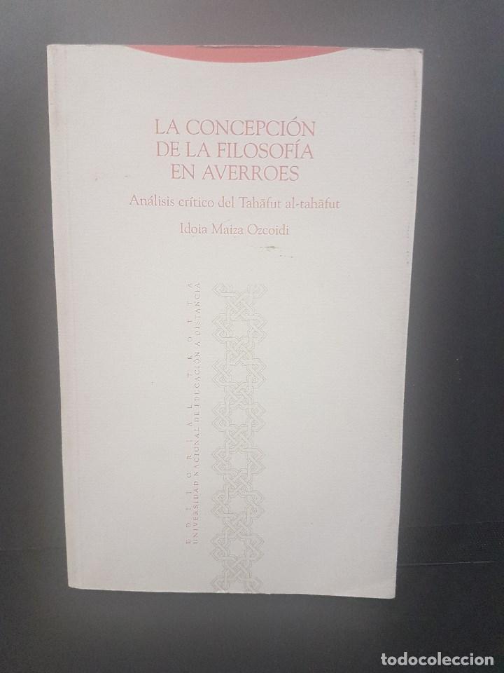 Libros de segunda mano: LA CONCEPCI&Oacute;N DE LA FILOSOF&Iacute;A EN AVERROES. - Foto 1
