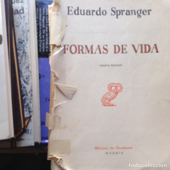 Libros de segunda mano: Formas de vida. Eduardo Spranger - Foto 1
