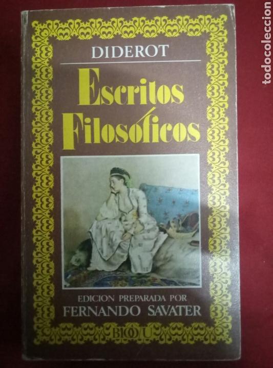 Libros de segunda mano: ESCRITOS FILOSOFICOS. - DIDEROT. - Foto 1