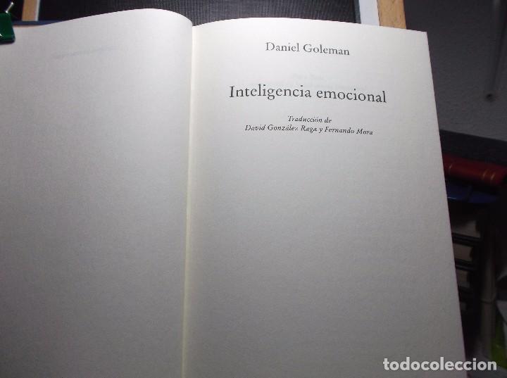 Libros de segunda mano: INTELIGENCIA EMOCIONAL - 1997 - DANIEL GOLEMAN  1997. - Foto 2