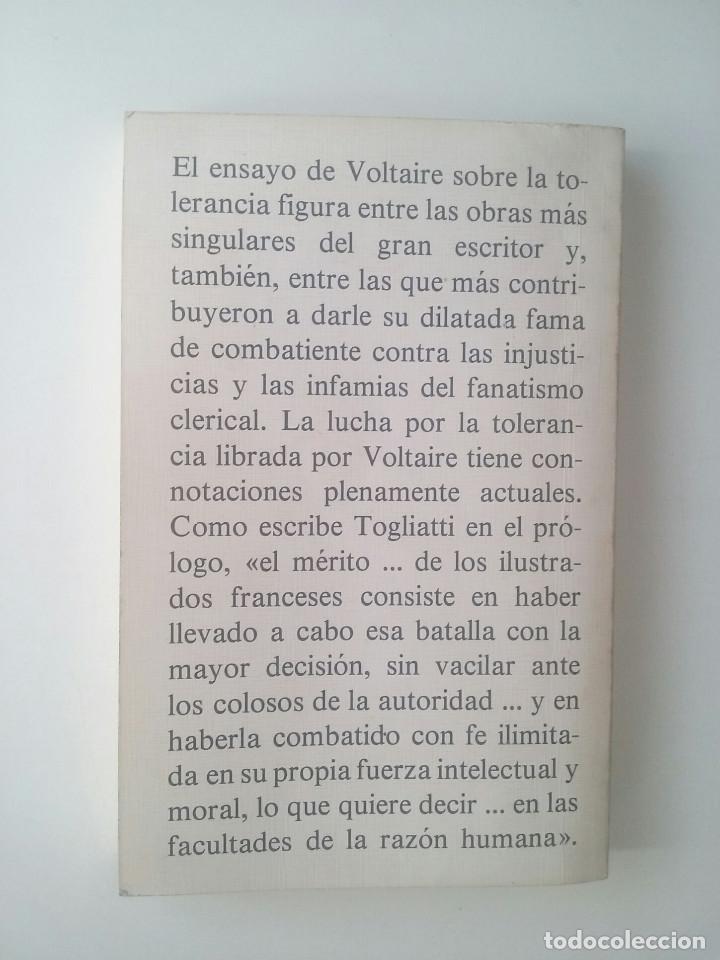 Libros de segunda mano: Tratado De La Tolerancia - Voltaire - Foto 3