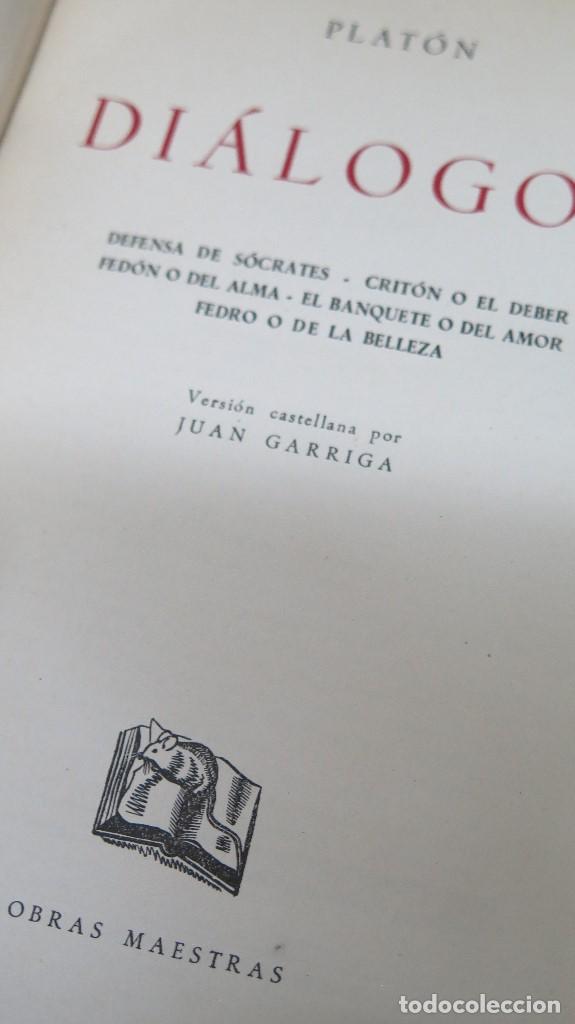 Libros de segunda mano: 1947.- DIALOGOS. PLATON - Foto 2
