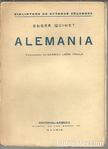 Libros de segunda mano: ALEMANIA. - QUINET, Edgard. - Foto 1