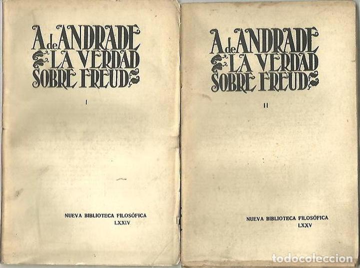 Libri di seconda mano: LA VERDAD SOBRE FREUD. - ANDRADE, Almir de.