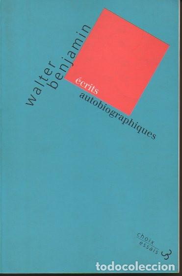Libros de segunda mano: ECRITS AUTOBIOGRAPHIQUES. - BENJAMIN, Walter. - Foto 1