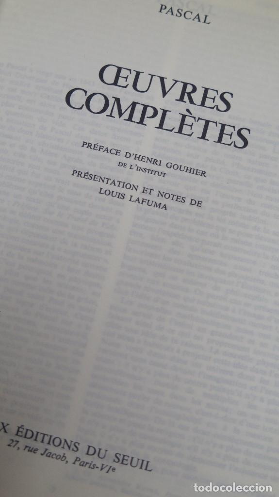 oeuvres completes. collection l´integrale. pasc - Acheter Livres