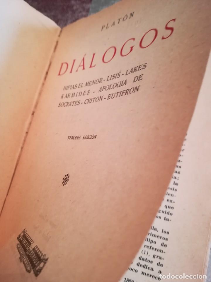 Libros de segunda mano: Di&aacute;logos - Plat&oacute;n - 1934 - Foto 4