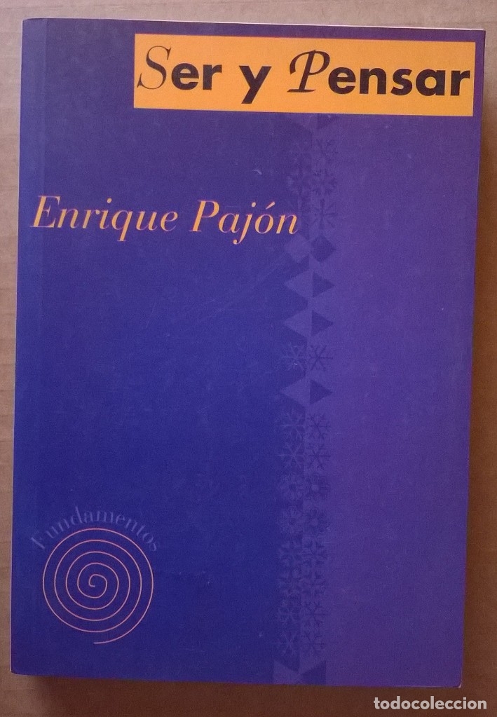 Libros de segunda mano: Ser y pensar, Enrique Paj&oacute;n - Foto 1