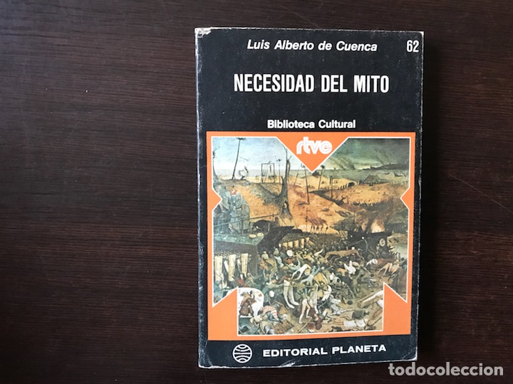 Libros de segunda mano: Necesidad del mito. Luis Alberto de Cuenca - Foto 1