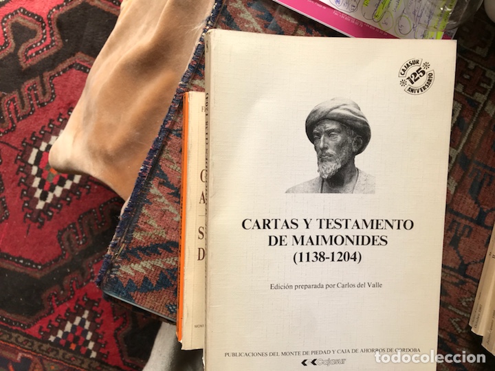 Gebrauchte B&uuml;cher: Cartas y testamento de Maim&oacute;nides 1.138-1.204