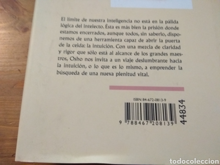 Libros de segunda mano: Intuici&oacute;n. Osho. C&iacute;rculo de lectores. - Foto 2