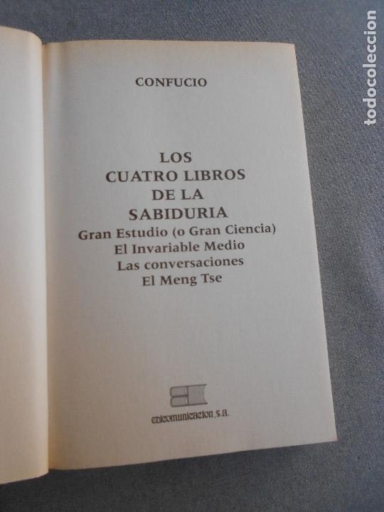 Libros de segunda mano: LOS CUATRO LIBROS DE LA SABIDURIA - Foto 2
