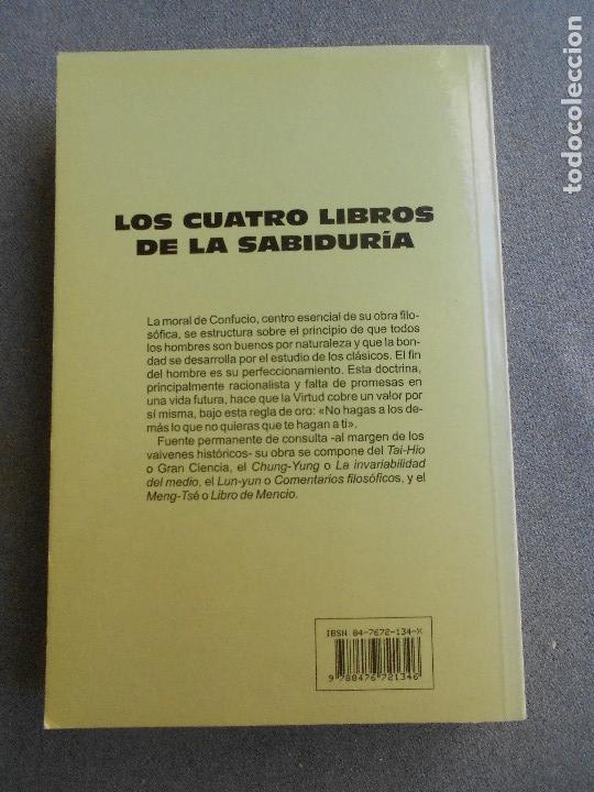 Libros de segunda mano: LOS CUATRO LIBROS DE LA SABIDURIA - Foto 4