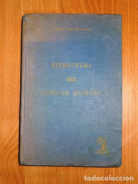 Libros de segunda mano: RABADE MORENO, Sergio. Estructura del conocer humano - Foto 1