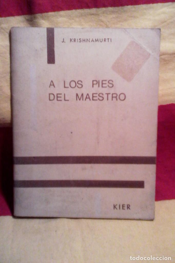 Libros de segunda mano: A LOS PIES DEL MAESTRO - KIER - 1977 . - Foto 1
