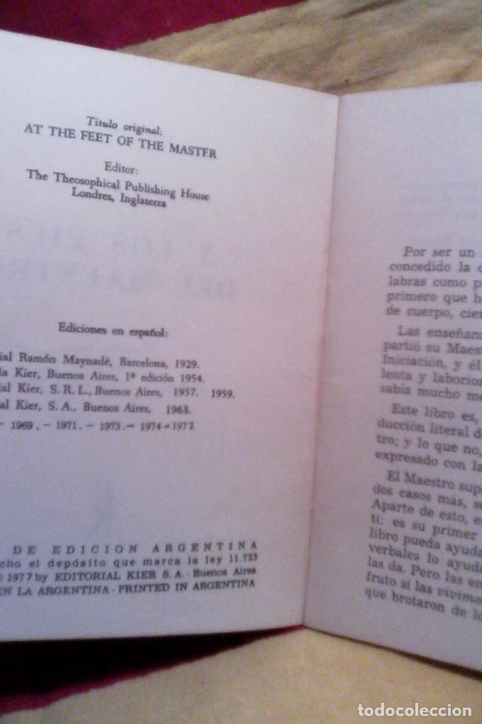 Libros de segunda mano: A LOS PIES DEL MAESTRO - KIER - 1977 . - Foto 2