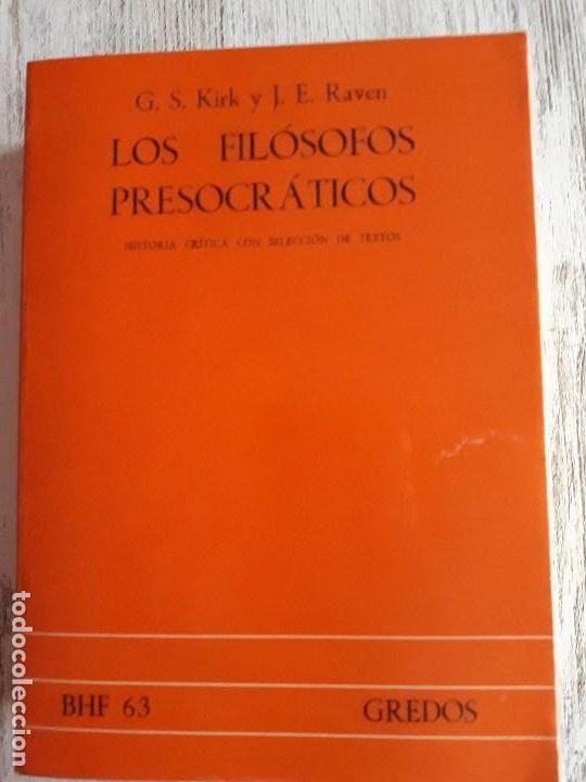 Los Filósofos Presocráticos (historia Crítica C - Vendido En Venta ...