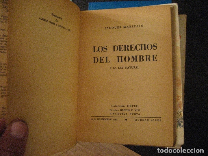 Libros de segunda mano: LOS DERECHOS DEL HOMBRE JACQUES MARITAIN - Foto 3