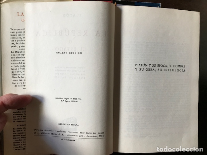 Libros de segunda mano: La Rep&uacute;blica o el estado. Plat&oacute;n - Foto 4
