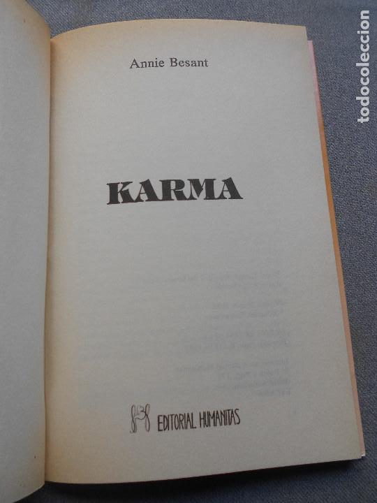 Libros de segunda mano: KARMA - Foto 2