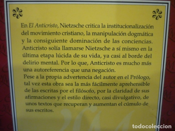Libros de segunda mano: EL ANTICRISTO, DE FRIEDRICH NIETZSCHE. - Foto 3