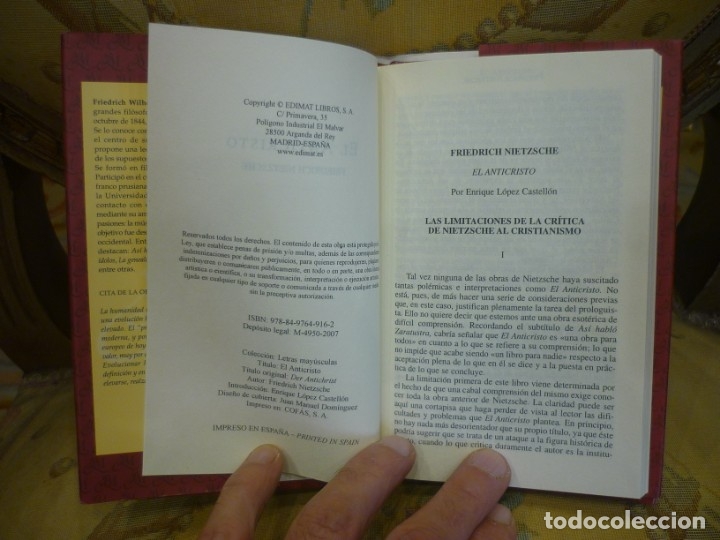 Libros de segunda mano: EL ANTICRISTO, DE FRIEDRICH NIETZSCHE. - Foto 5