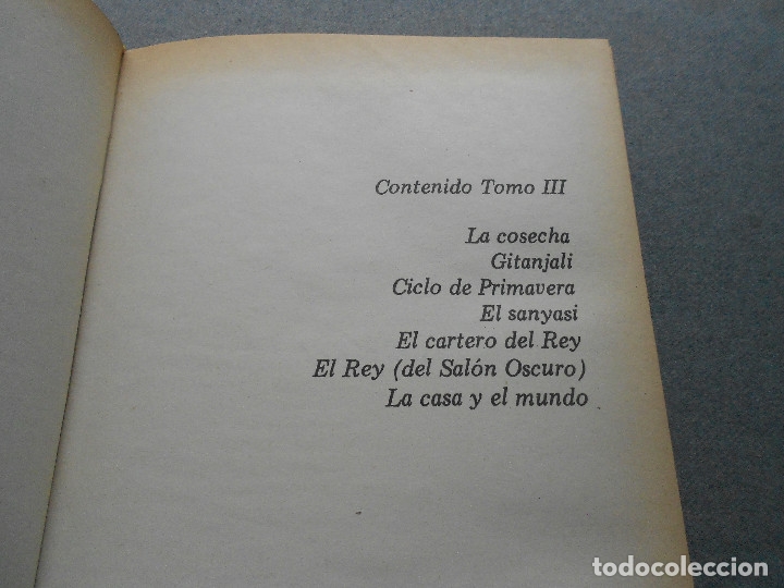 Libros de segunda mano: TAGORE. OBRAS SELECTAS. CUATRO TOMOS. - Foto 10