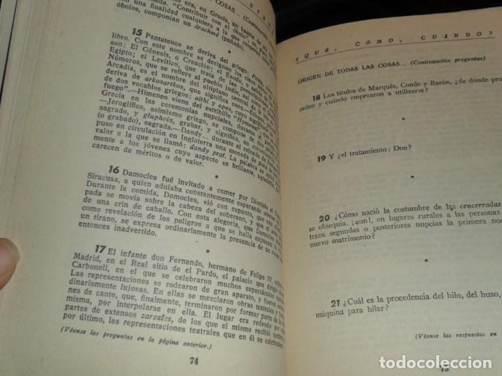 Libros de segunda mano: &iquest;QUE, COMO Y CUANDO? COLECCION SINTESIS - Foto 8