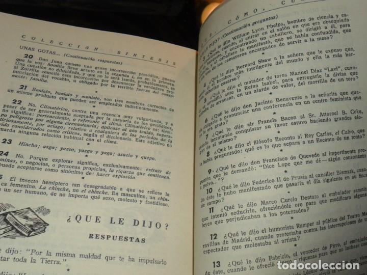 Libros de segunda mano: &iquest;QUE, COMO Y CUANDO? COLECCION SINTESIS - Foto 9