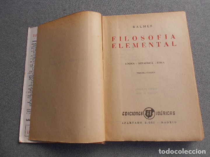 Libros de segunda mano: FILOSOFIA ELEMENTAL - Foto 2