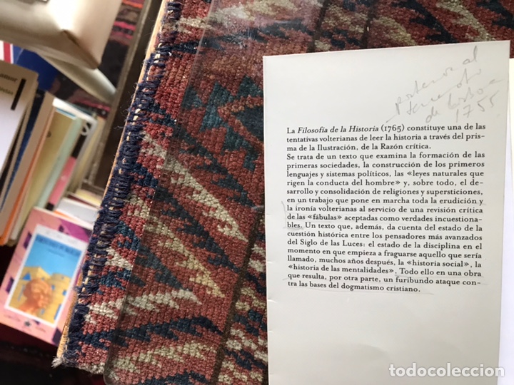 Libros de segunda mano: Filosof&iacute;a de la historia. Voltaire - Foto 2