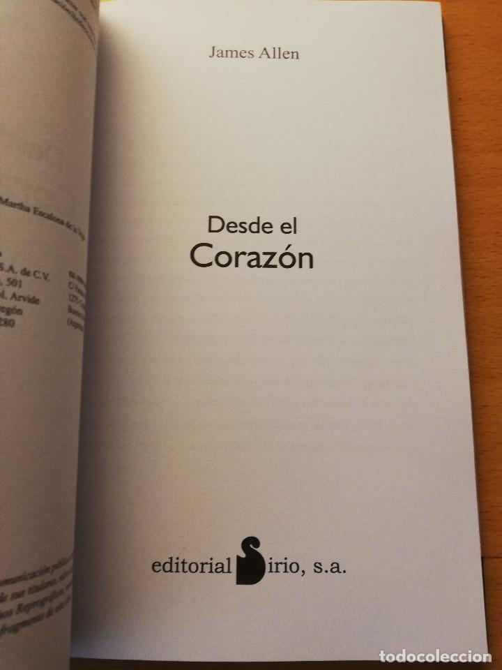Libros de segunda mano: DESDE EL CORAZ&Oacute;N (JAMES ALLEN) EDITORIAL SIRIO - Foto 2
