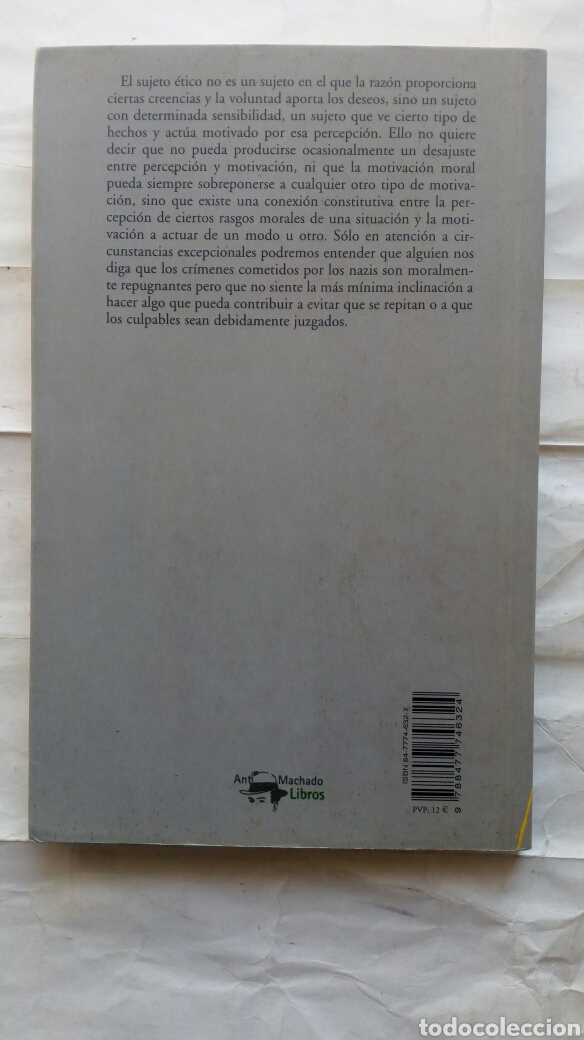 Libros de segunda mano: Un lugar para la moral. Josep E. Corb&iacute;. - Foto 2