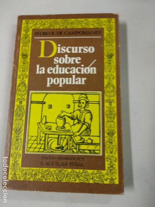 Libros de segunda mano: DISCURSO SOBRE LA EDUCACION POPULAR - CAMPOMANES, PEDRO R. DE