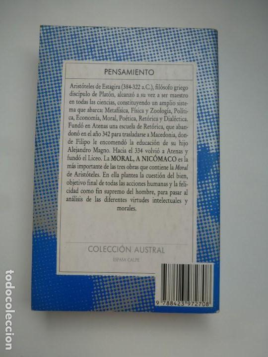 Libros de segunda mano: MORAL, A NIC&Oacute;MACO. ARIST&Oacute;TELES. AUSTRAL - Foto 2