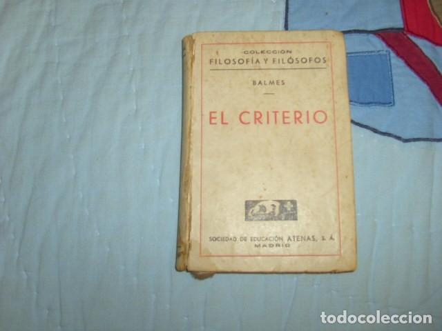 Libros de segunda mano: EL CRITERIO , BALMES 1941 - Foto 1