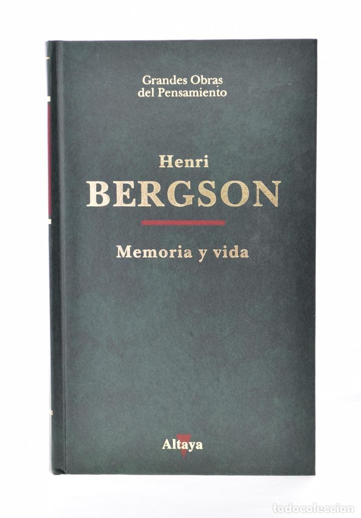 Libros de segunda mano: MEMORIA Y VIDA - BERGSON, Henri - Foto 1