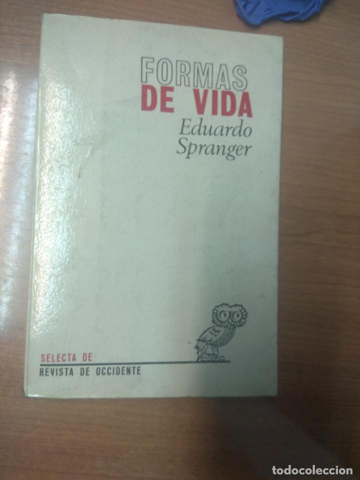 Libros de segunda mano: FORMAS DE VIDA - EDUARDO SPRANGER - Foto 1