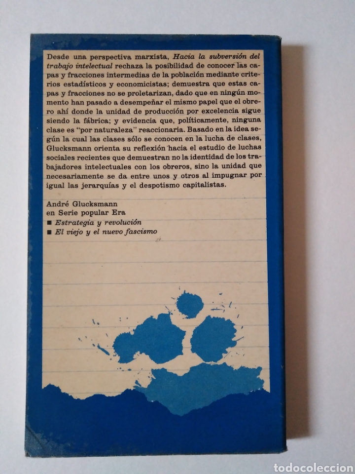 Libros de segunda mano: Hacia la subversi&oacute;n del trabajo intelectual/ Andr&eacute; GLUCKSMANN - Foto 2